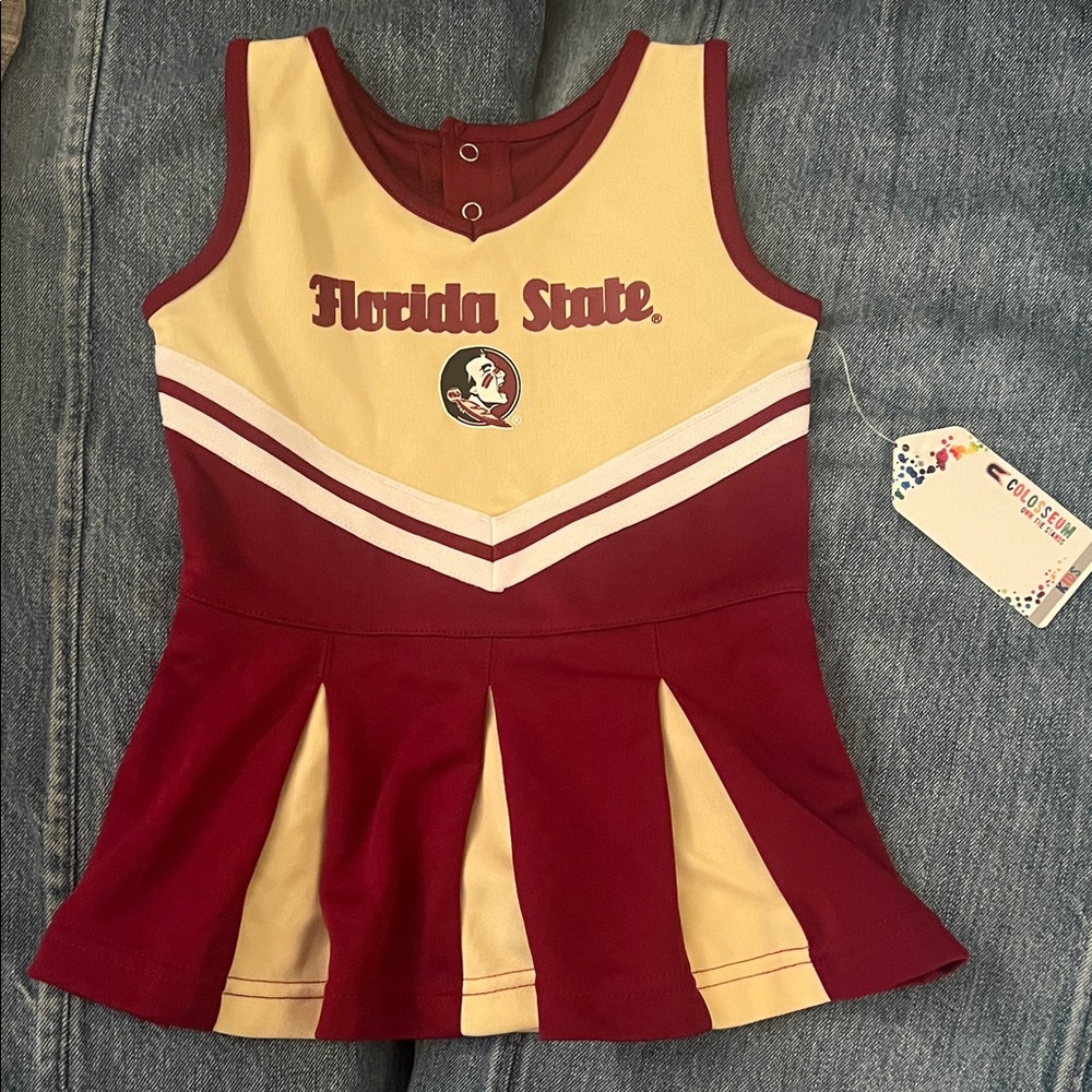 NWT Colosseum Florida State University Girls Cheerleading outfit